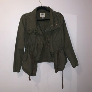 Old Navy Army Green Adjustable Utility Jacket
